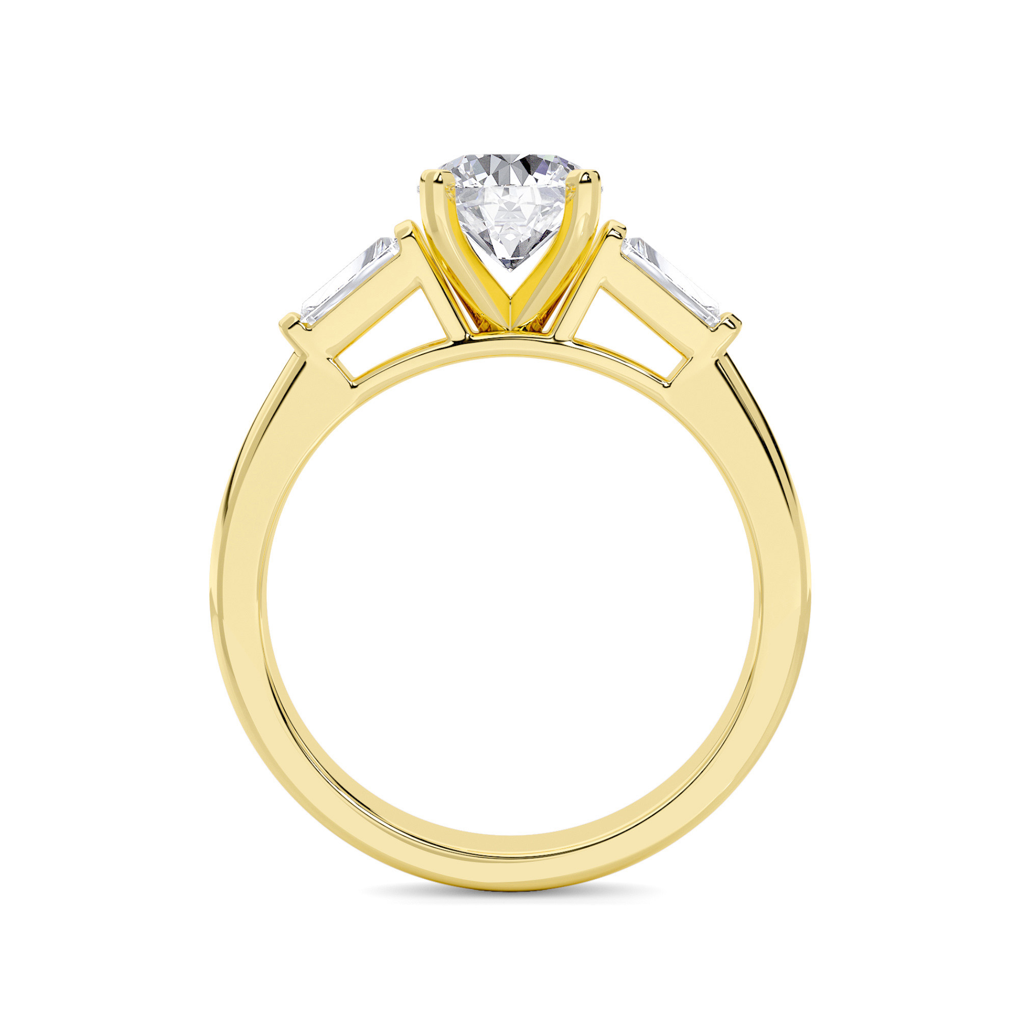 Pure Simplicity Three Stone Diamond Ring - 1