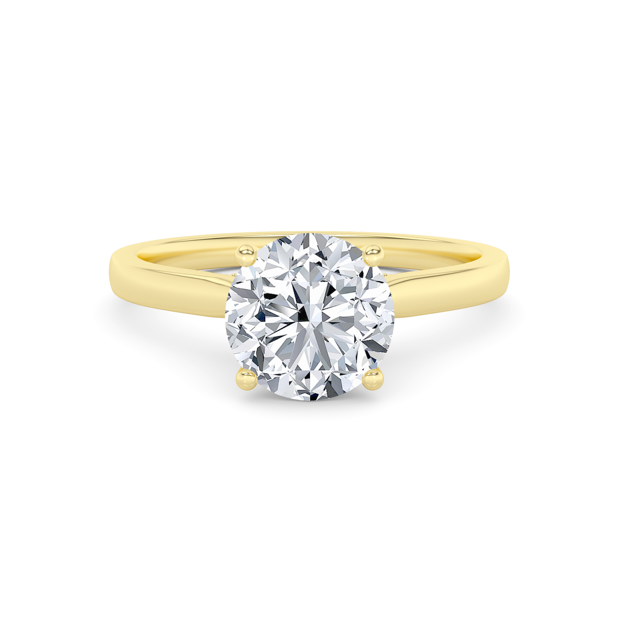 Graceful Solitaire Diamond Ring