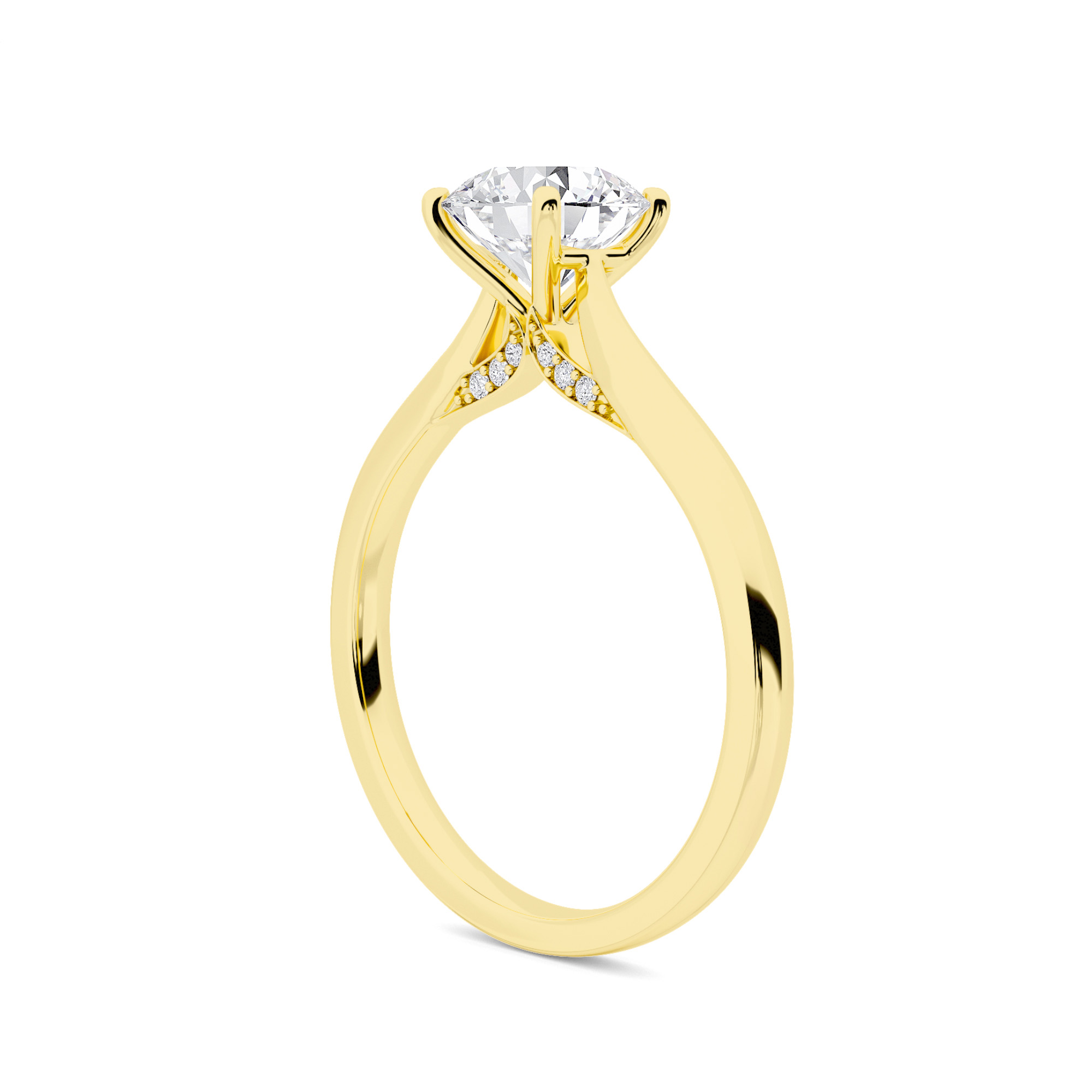 Graceful Solitaire Diamond Ring - 2