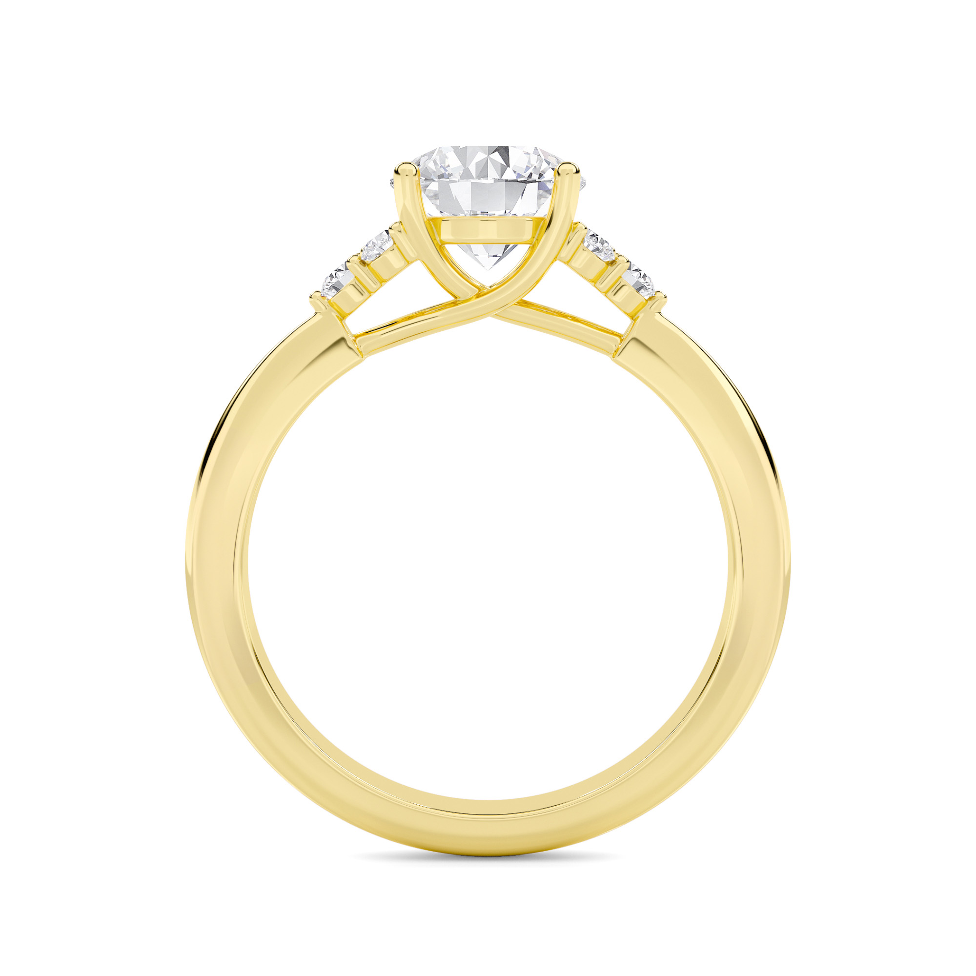 Eclipse Solitaire Diamond Ring - 1
