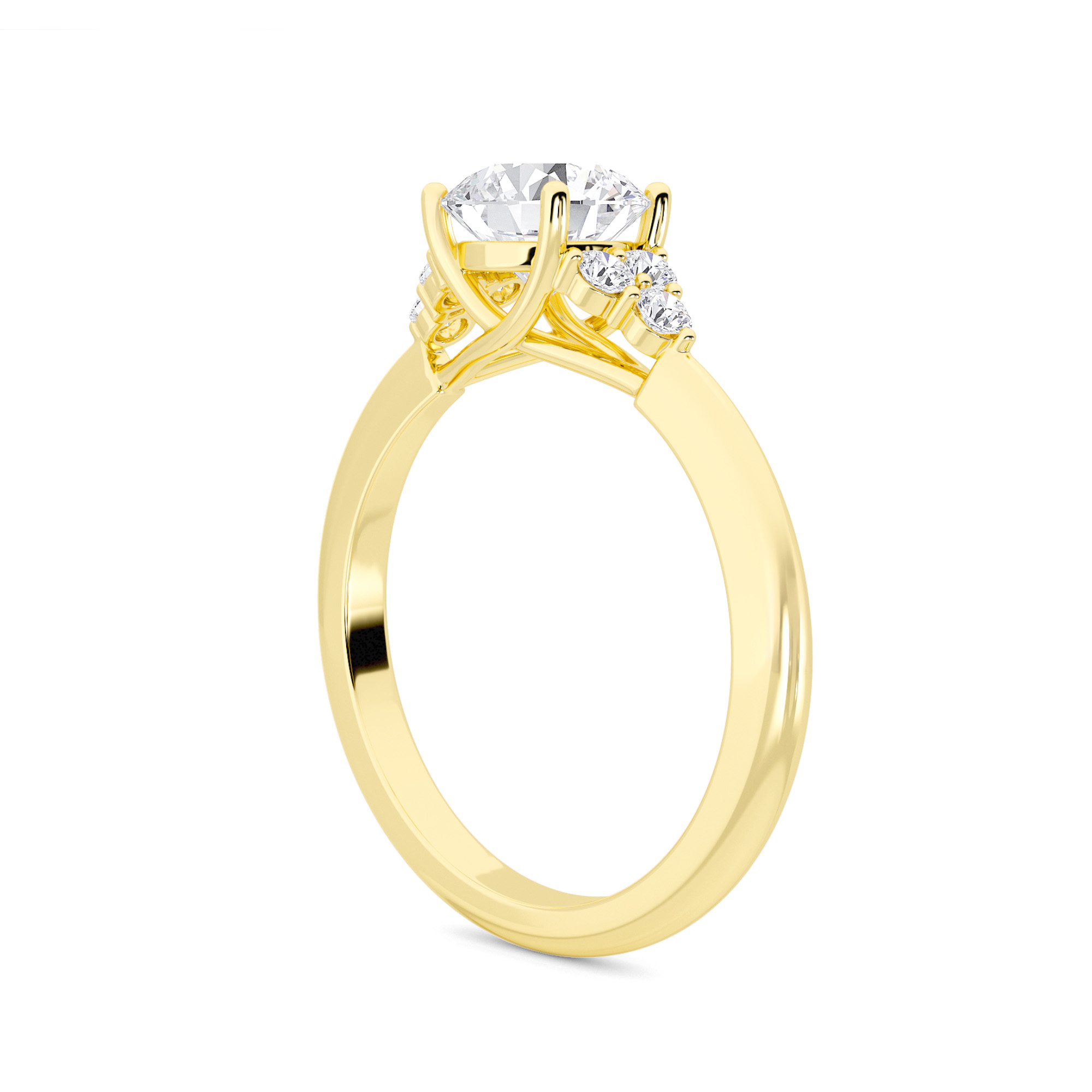 Eclipse Solitaire Diamond Ring - 2