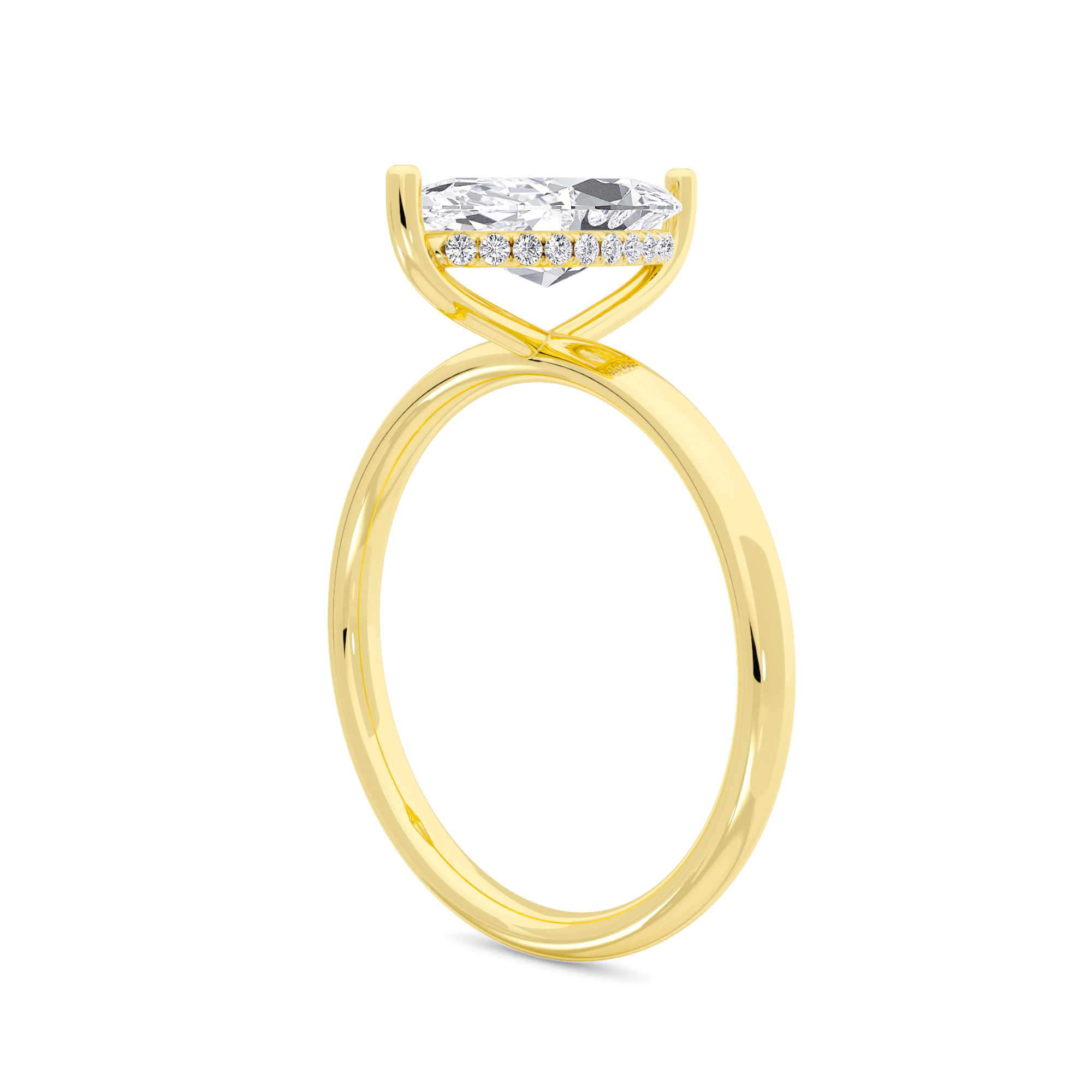 Divine Solitaire Diamond Ring - 2