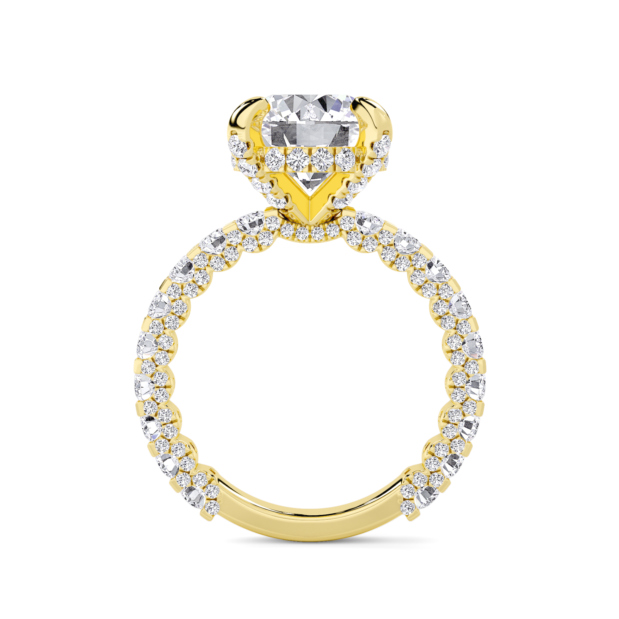 Crowned Radiance Solitaire Diamond Ring - 1