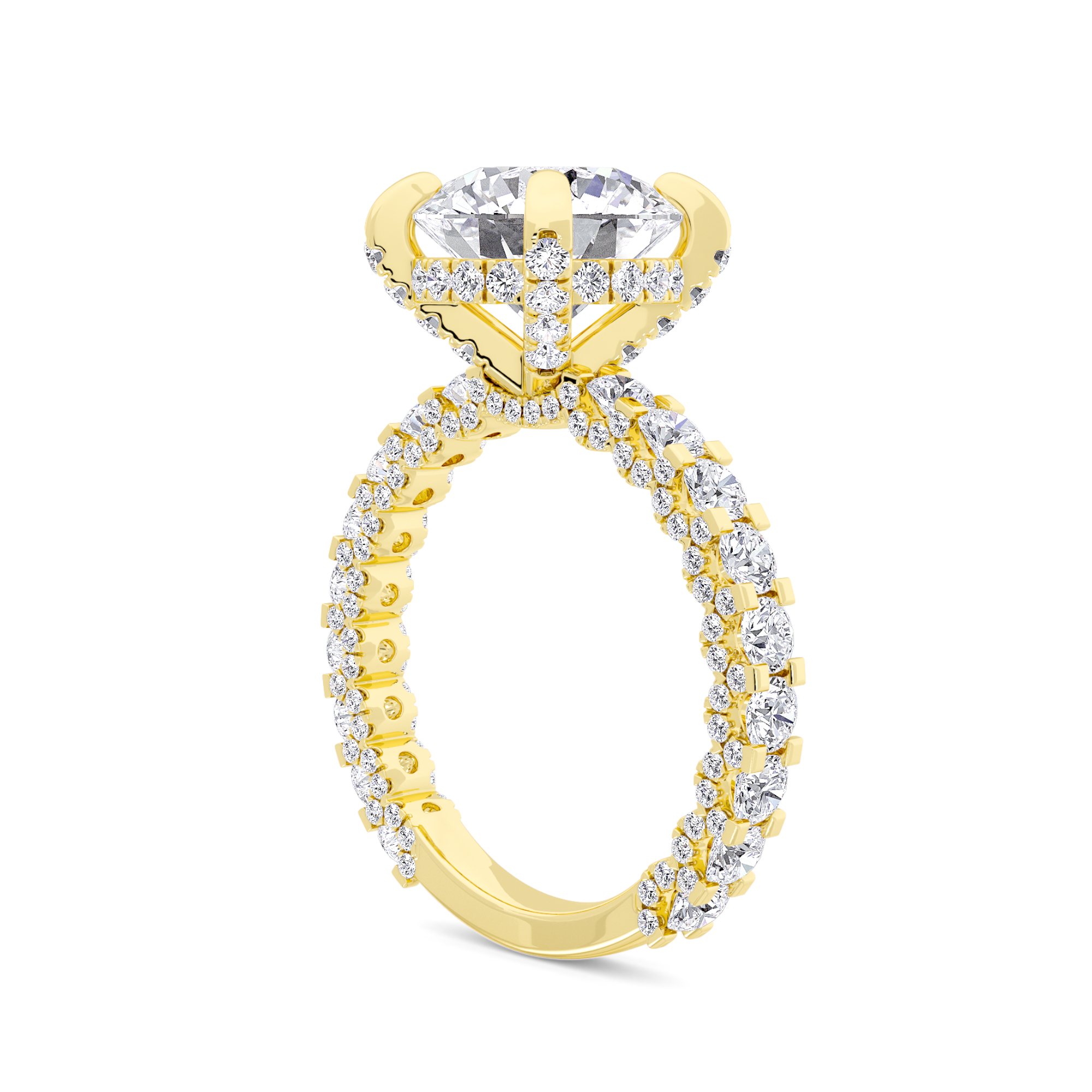 Crowned Radiance Solitaire Diamond Ring - 2
