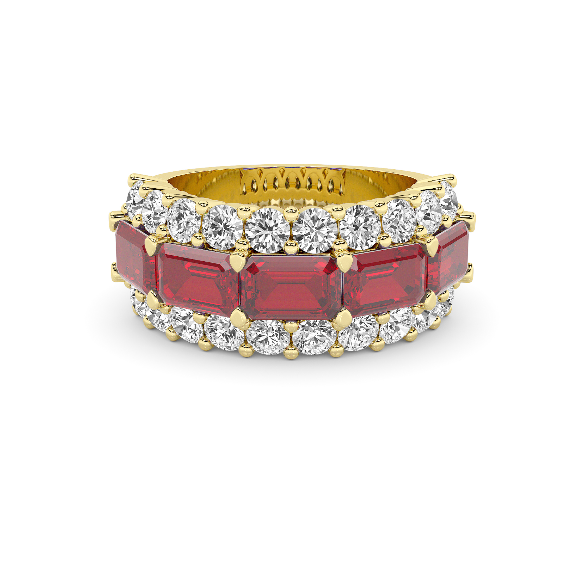 Chateau Sparkle Ruby and Diamond Band
