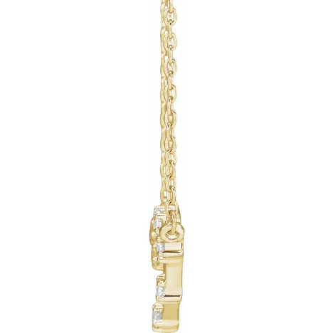 14KT GOLD CONSTELLATION ZODIAC NECKLACE - LIBRA - 1