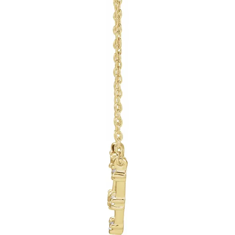 14KT GOLD CONSTELLATION ZODIAC NECKLACE - TAURUS - 1