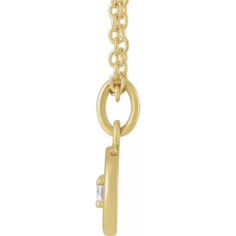 14KT GOLD ACCENTED ZODIAC NECKLACE - CANCER - 1
