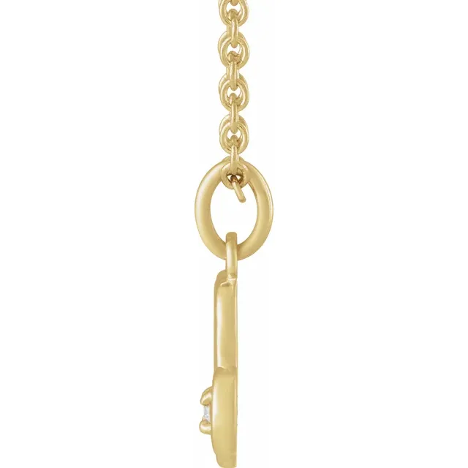 14KT GOLD ACCENTED ZODIAC NECKLACE - CAPRICORN - 1