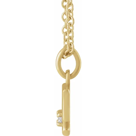 14KT GOLD ACCENTED ZODIAC NECKLACE - SAGITTARIUS - 1