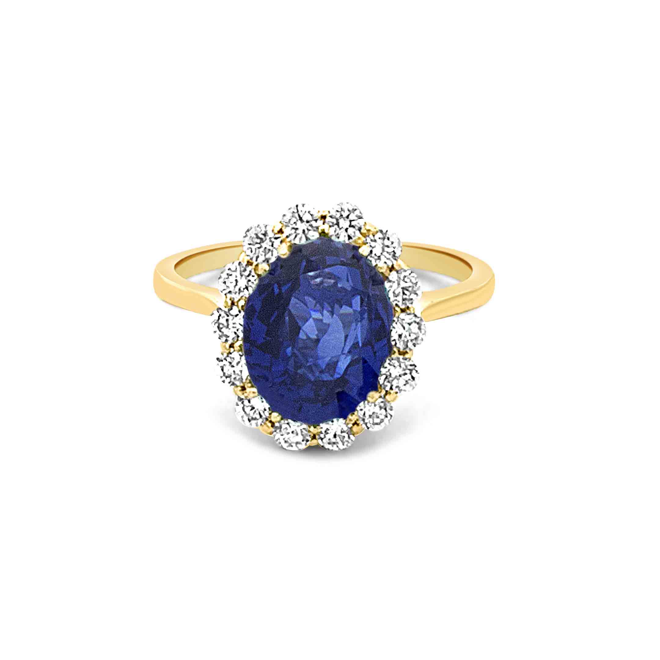 SAPPHIRE ROYAL HALO RING