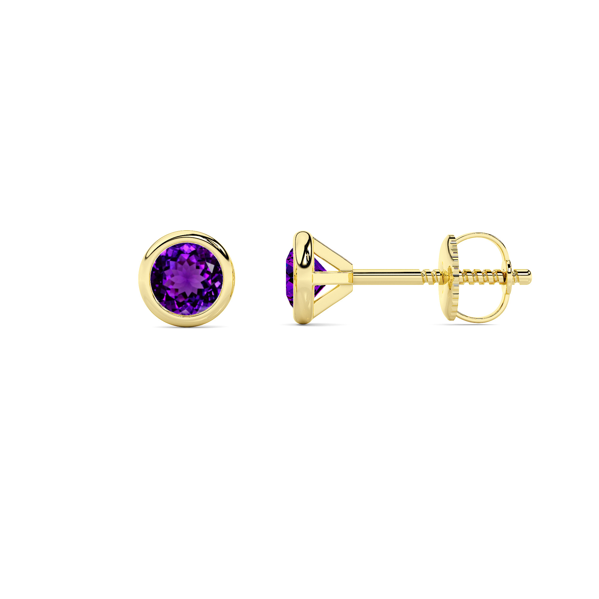 SEMI PRECIOUS WHISPER AMETHYST STUD COLLECTION - 1