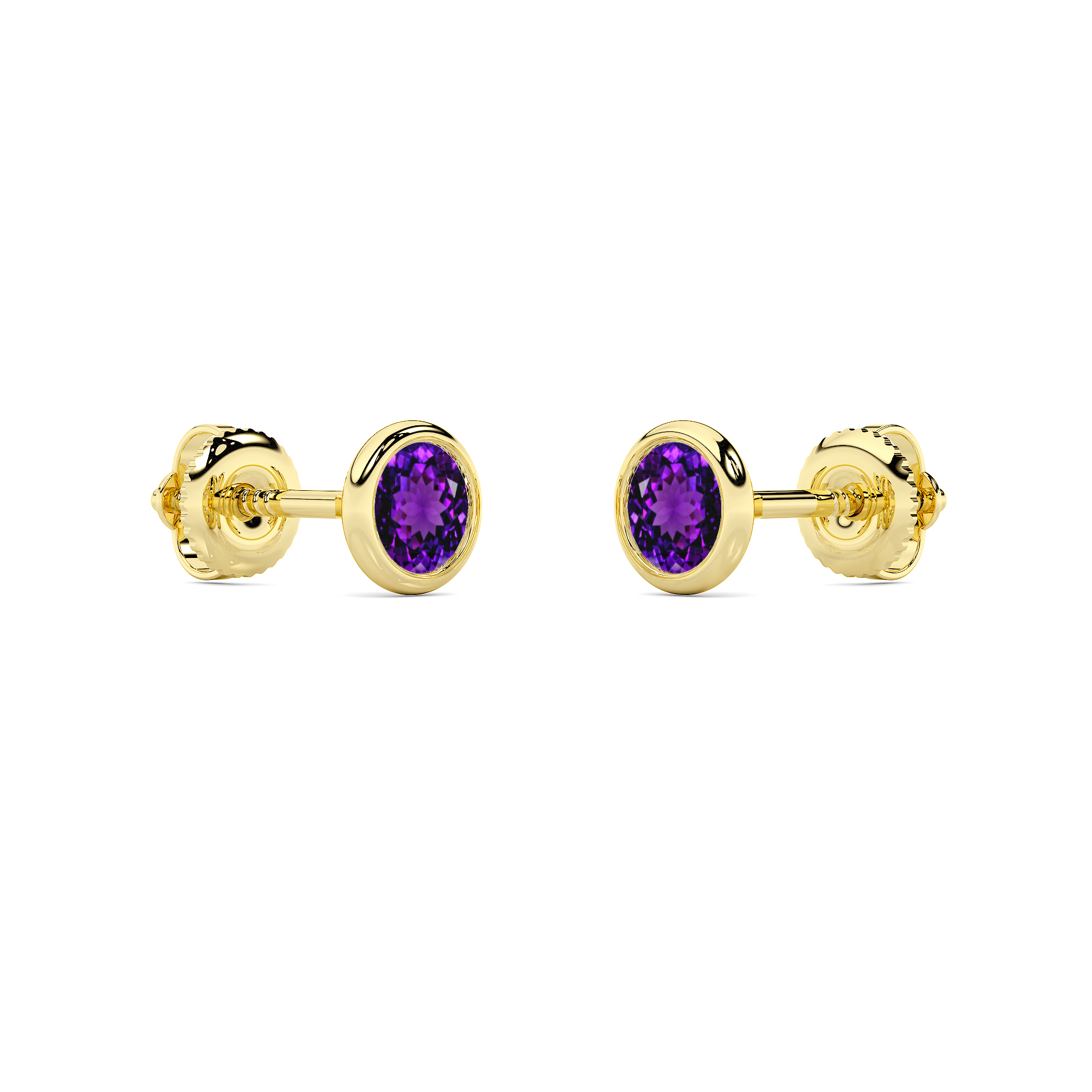 SEMI PRECIOUS WHISPER AMETHYST STUD COLLECTION - 3