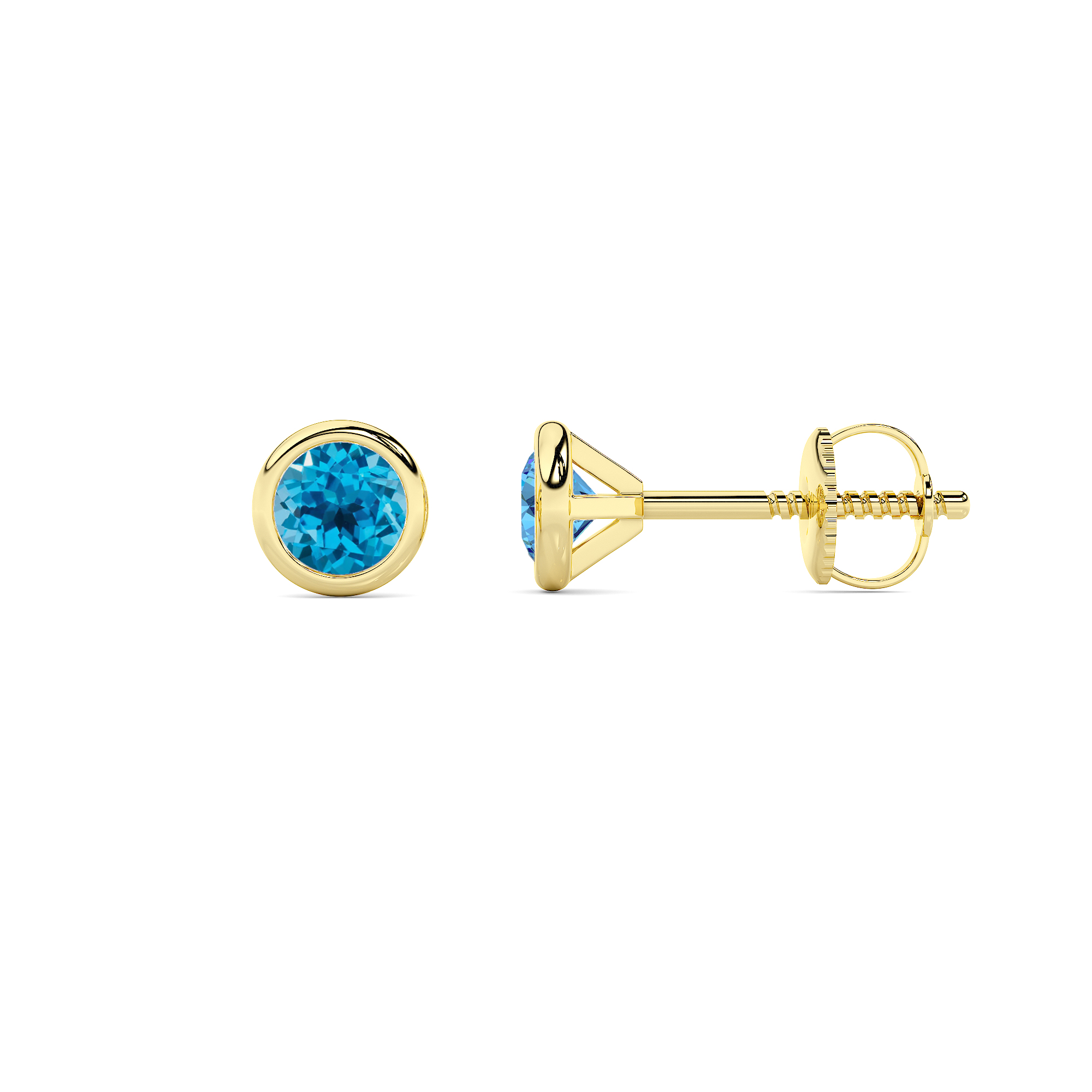 SEMI PRECIOUS WHISPER BLUE TOPAZ STUD COLLECTION - 1