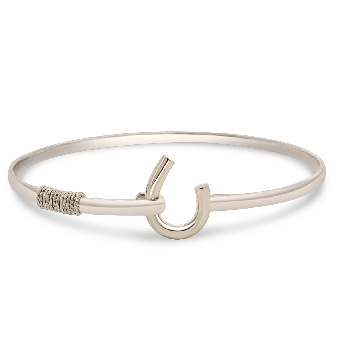 J HOOK SILVER ISLAND HOOK BRACELET