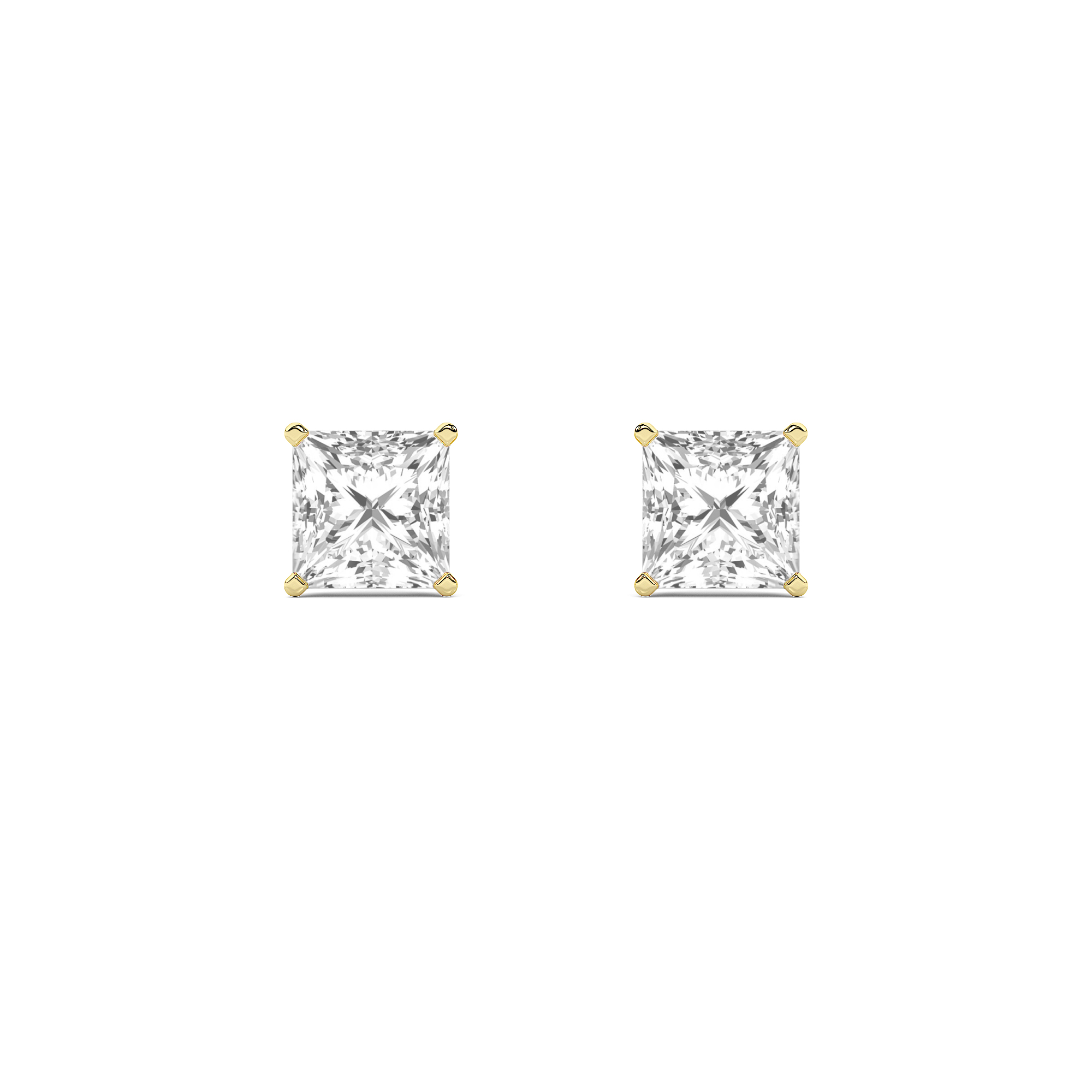 BASKET PRINCESS DIAMOND STUDS