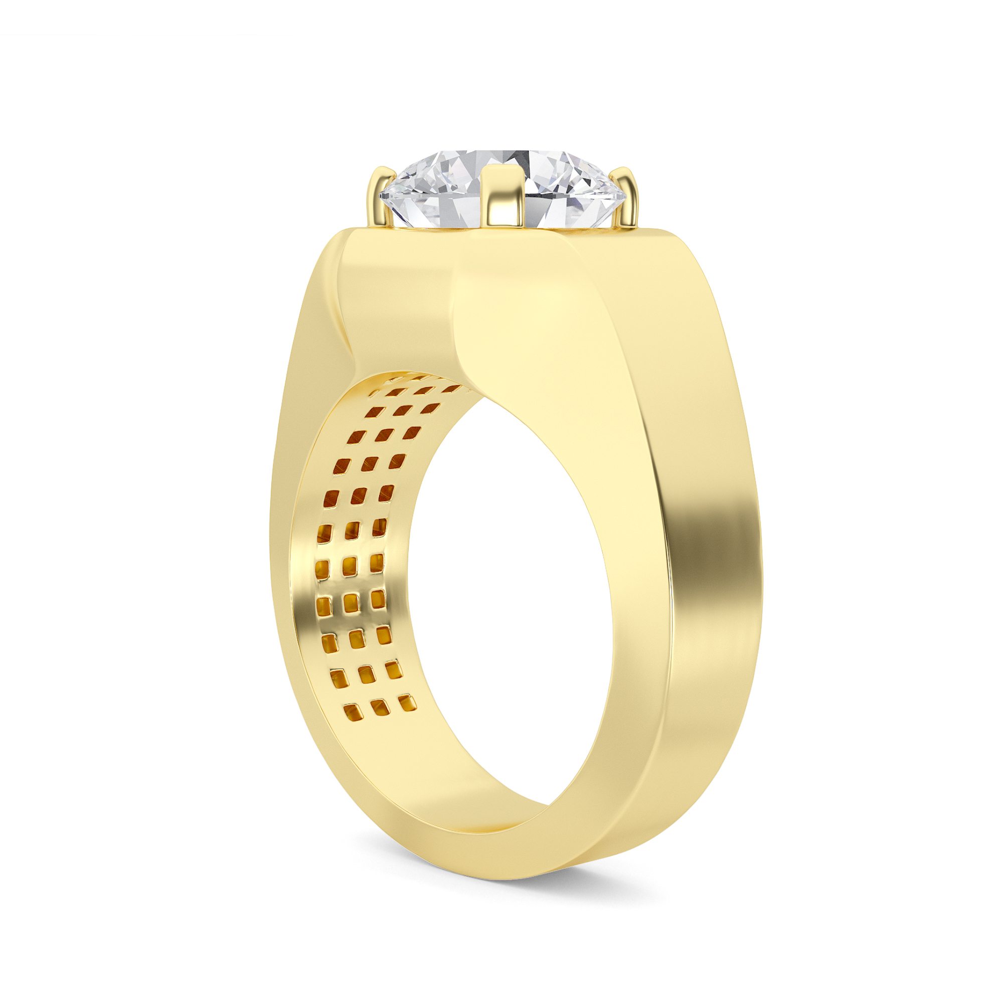 SOLITAIRE SPARK MEN'S DIAMOND RING - 2