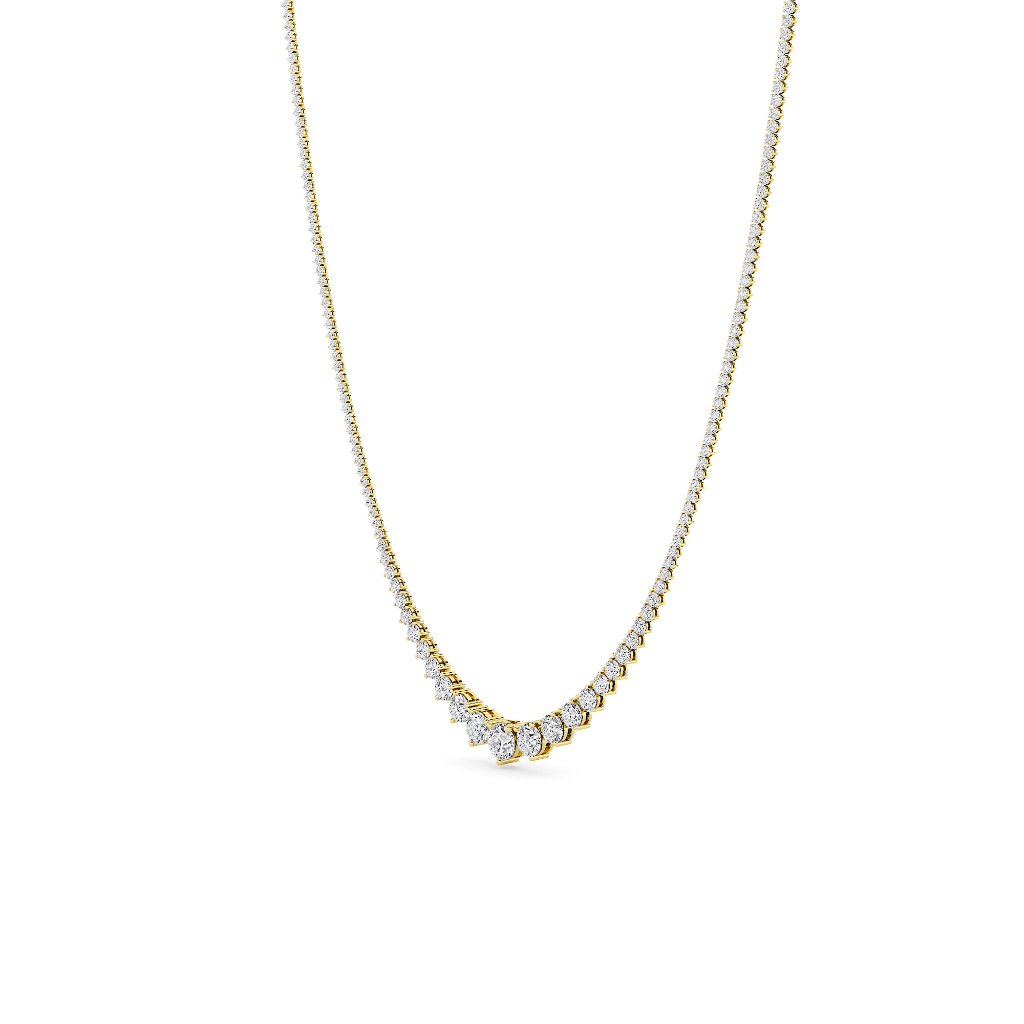 RADIANT CASCADE TENNIS NECKLACE - 1