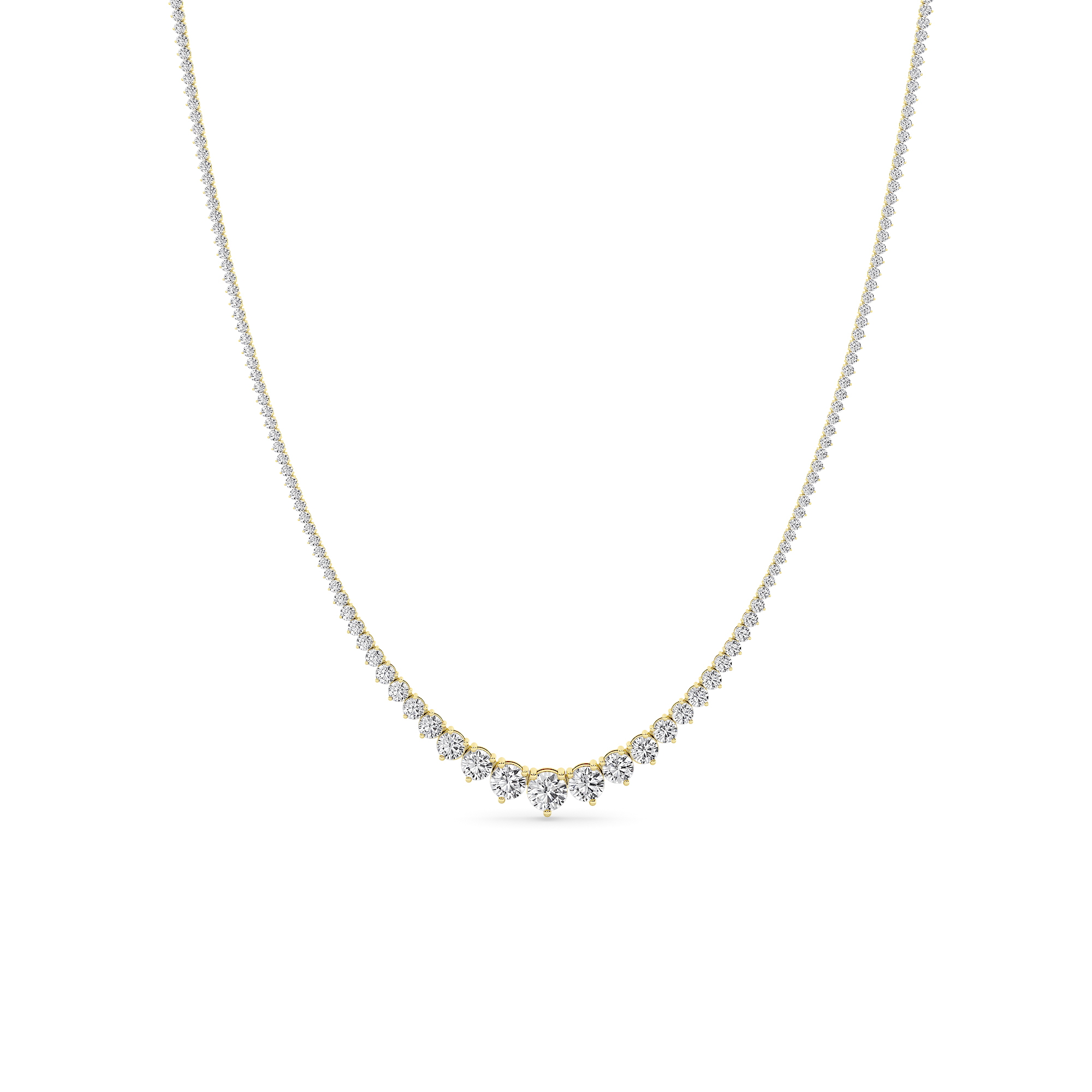 RADIANT CASCADE TENNIS NECKLACE - 2