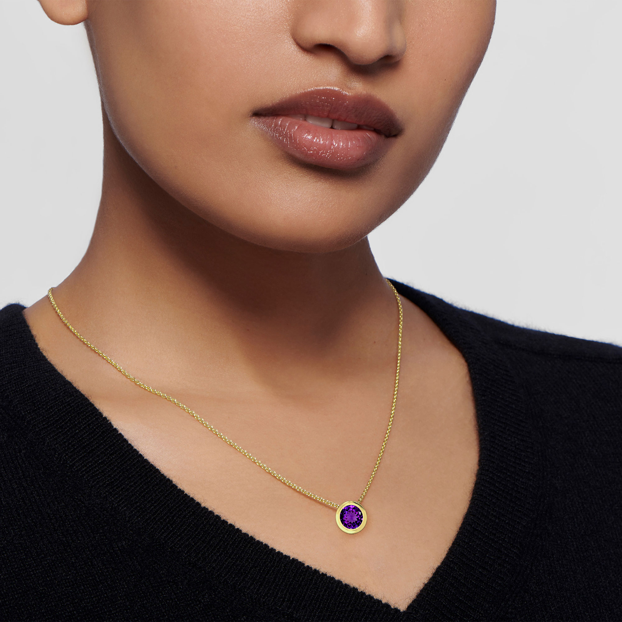 SEMI PRECIOUS WHISPER AMETHYST NECKLACE COLLECTION  - 3
