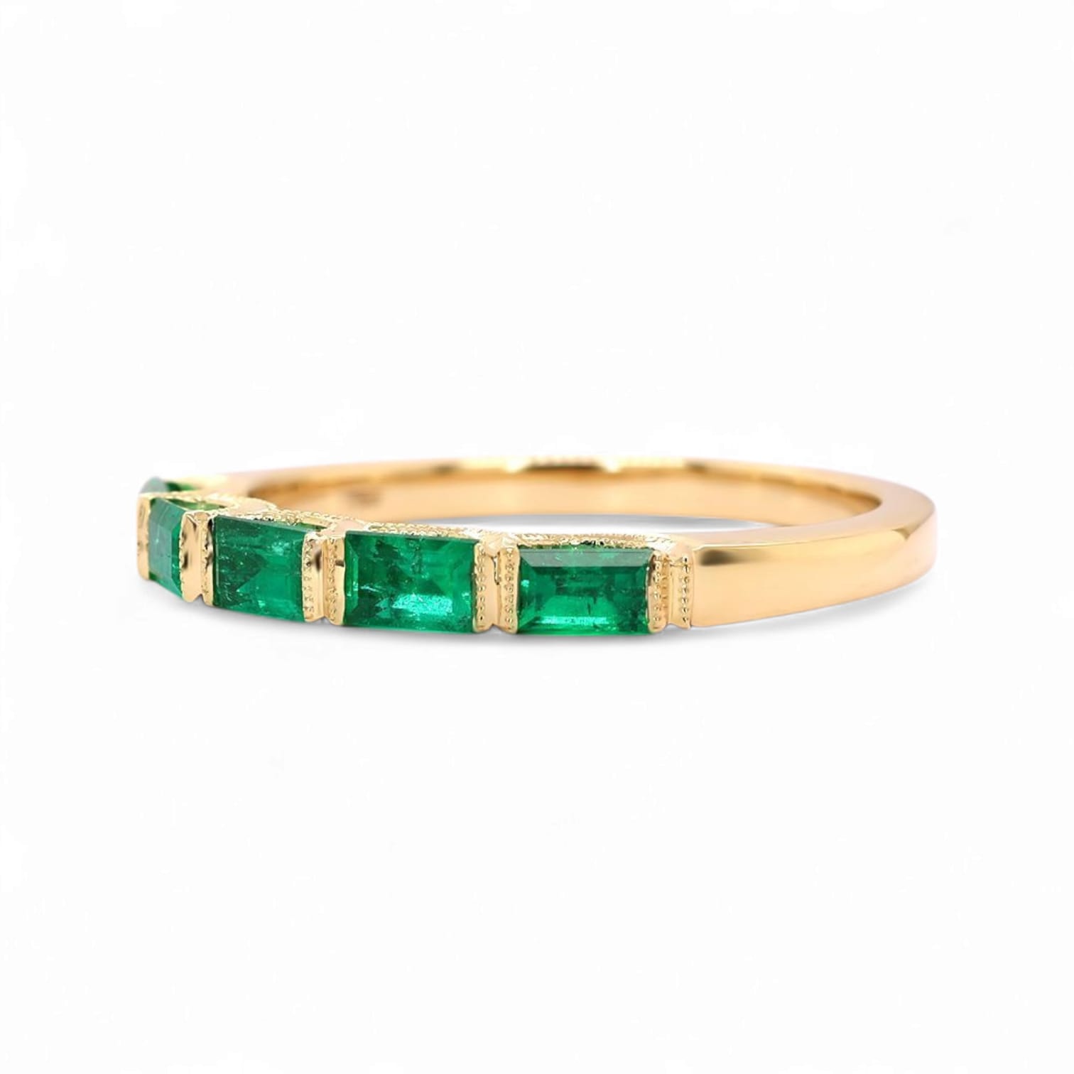 EMERALD 5 STONE BAND